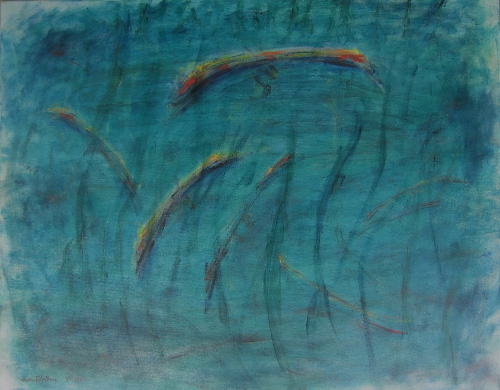 Leisurely / 悠然 / Gemächlich, Oil on Canvas, 22 in. x 28 in., 2010