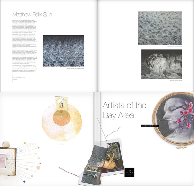 Paintings on Artists of the Bay Area, published by Jen Tough Gallery, 2022