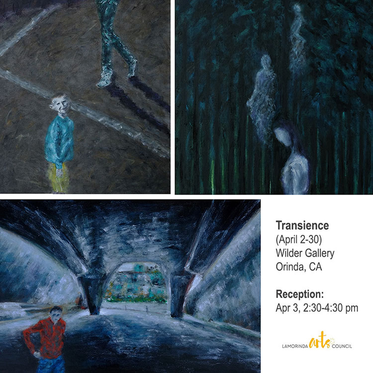 Transience (April 2-30), Wilder Gallery, Orinda, CA, Reception: Apr 3, 2:30-4:30