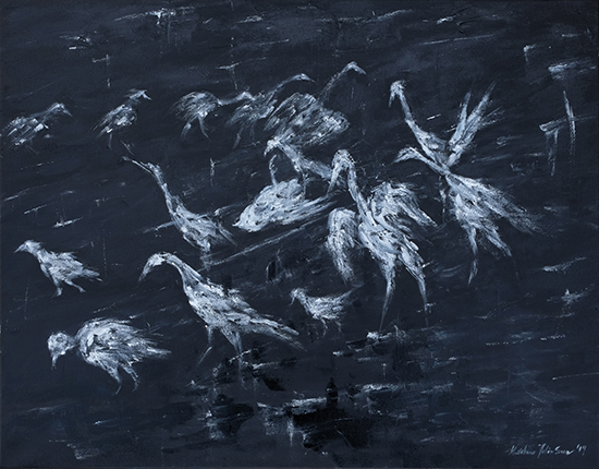 Procession, 22" x 28", Oil on Canvas, Completed in 2017