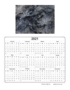 2021 Calendar - Immaculate