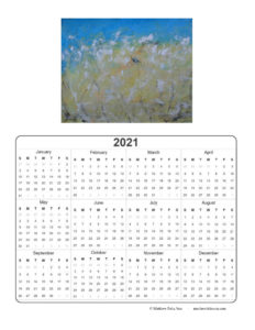 2021 Calendar - Spring in Memory