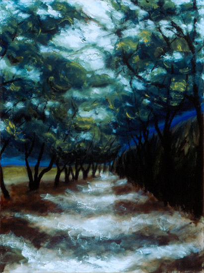 Boulevard, Oil on canvas, 24"x18"
