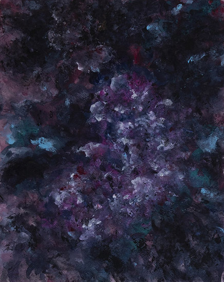 HydrangeaGouache on paper, 14"x11"