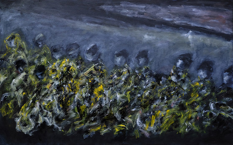 Languor, oil on canvas, 30x48, 2021