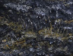 Remnants, gouache on paper, 9x12, 2022