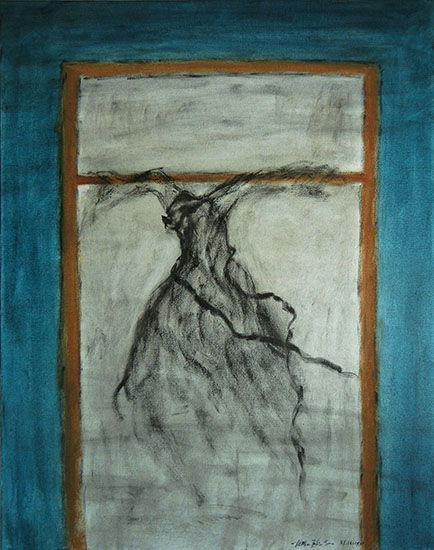 Arabesque, oil on canvas, 28"x22", 2013
